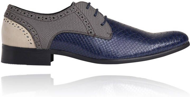 Lureaux Blue LRX Signature Handgemaakte Nette Schoenen Voor Heren