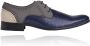 Lureaux Blue LRX Signature Kleurrijke Schoenen Voor Heren Veterschoenen Met Print - Thumbnail 2