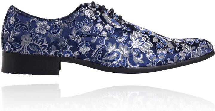 Lureaux Blue Sky Flower Handgemaakte Nette Schoenen Voor Heren