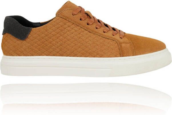 Lureaux Cognac Essential Sneakers Handgemaakte Nette Schoenen Voor Heren