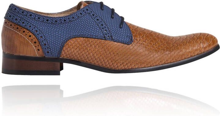 Lureaux Cognac LRX Signature Handgemaakte Nette Schoenen Voor Heren