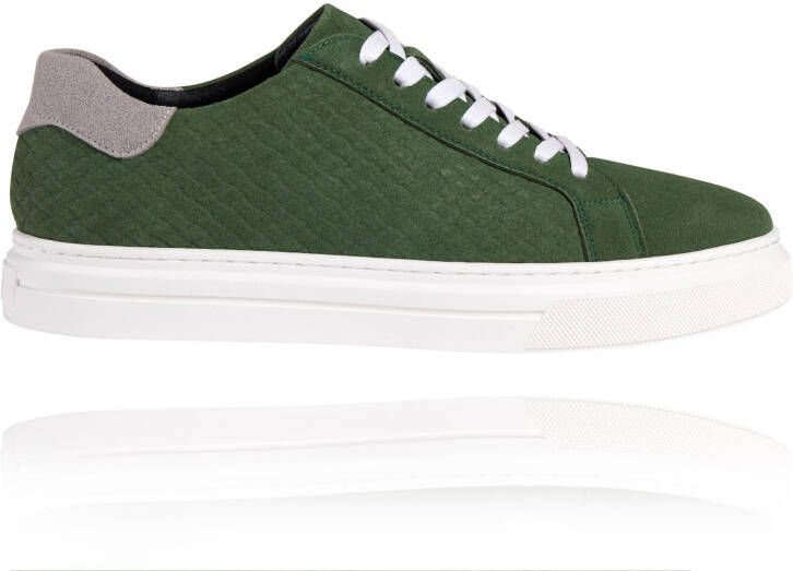 Lureaux Green Essential Sneakers Handgemaakte Nette Schoenen Voor Heren