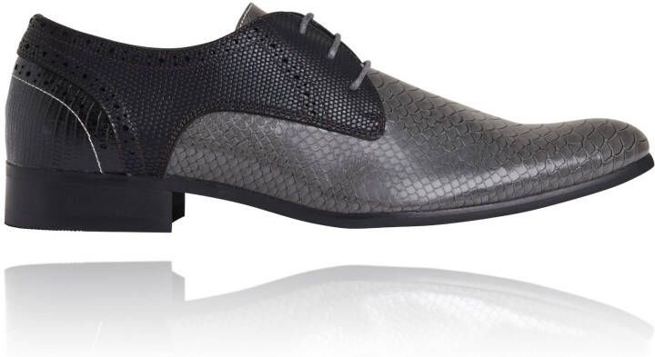 Lureaux Grey LRX Signature Handgemaakte Nette Schoenen Voor Heren