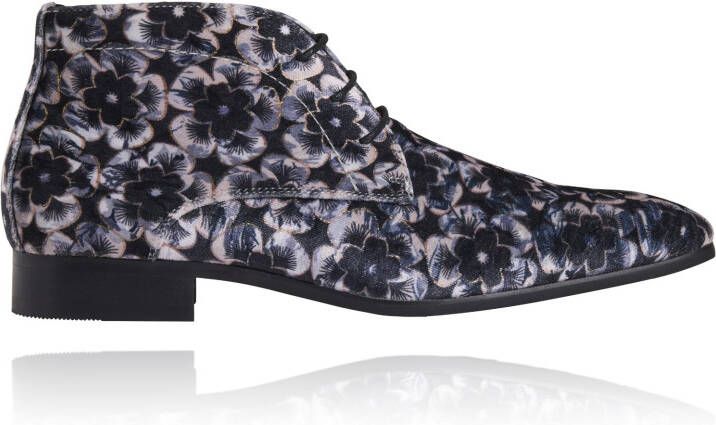 Lureaux Mystic Silver Blossom High Handgemaakte Nette Schoenen Voor Heren