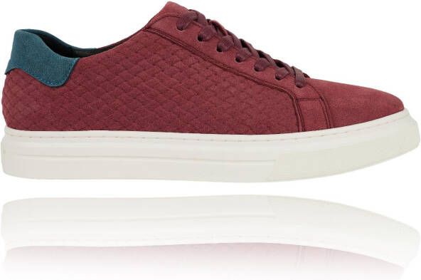 Lureaux Red Essential Sneakers Handgemaakte Nette Schoenen Voor Heren