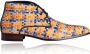 Lureaux Weavy Yellow High Kleurrijke Schoenen Voor Heren Veterschoenen Met Print - Thumbnail 2