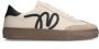 Manfield Dames Beige leren sneakers - Thumbnail 2