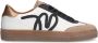 Manfield Dames Beige leren sneakers - Thumbnail 2