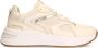 Manfield Dames Beige leren sneakers - Thumbnail 2