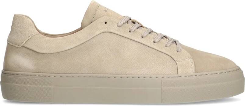 Manfield Beige nubuck sneakers