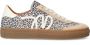 Manfield Dames Beige suède leopard sneakers - Thumbnail 2