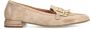 Manfield Dames Beige suède loafers met glitter - Thumbnail 3