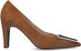 Manfield Dames Beige suède pumps - Thumbnail 3