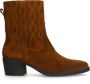 Manfield Dames Cognac suède western boots - Thumbnail 3