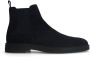 Manfield Heren Donkerblauwe suède chelsea boots - Thumbnail 3