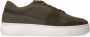 Manfield Heren Groene nubuck sneakers met suède details - Thumbnail 3