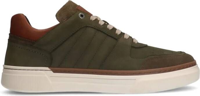 Manfield Khaki nubuck sneakers