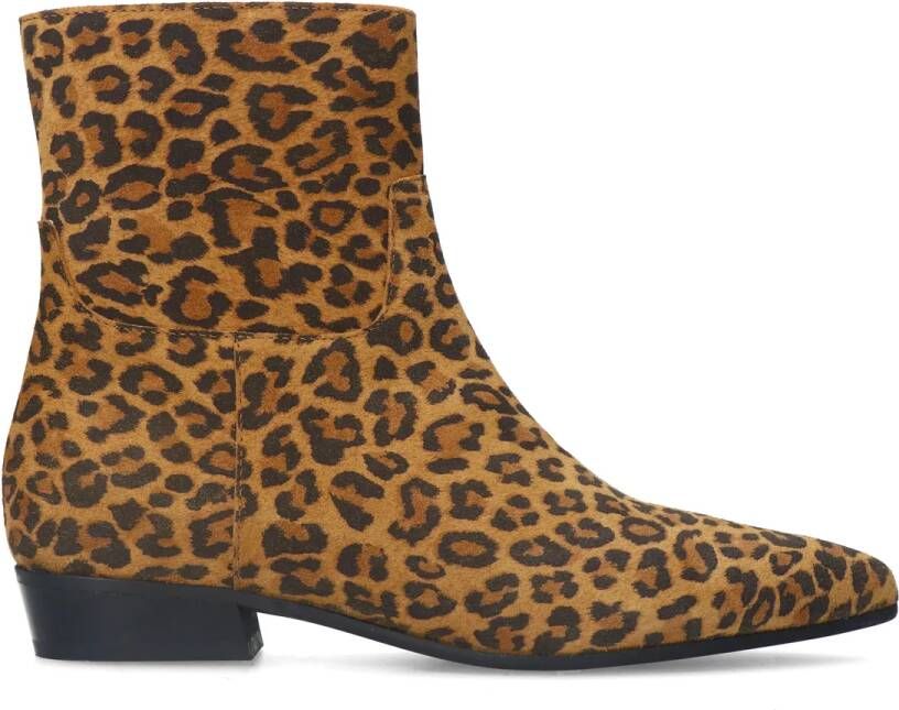 Manfield Leopard suède chelsea boots