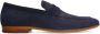 Manfield suède loafers donkerblauw - Thumbnail 3