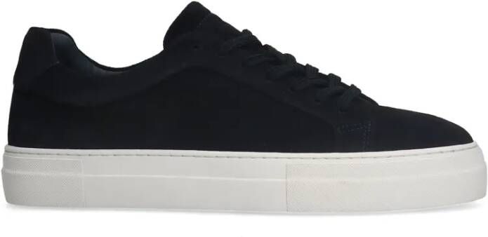 Manfield Navy suède sneakers