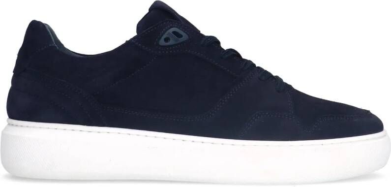 Manfield Navy suède sneakers