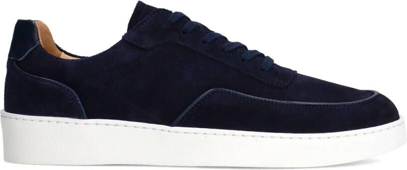 Manfield Heren Navy suède sneakers