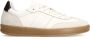 Manfield Heren Off white leren sneakers met suède details - Thumbnail 3