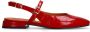 Manfield lakleren slingback loafers rood - Thumbnail 3