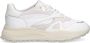 Manfield Dames Witte leren sneakers - Thumbnail 2