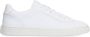 Manfield Witte leren sneakers - Thumbnail 2