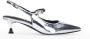 Manfield lakleren slingback pumps zilver - Thumbnail 3