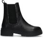 Manfield Dames Zwarte leren chelsea boots - Thumbnail 3