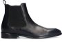 Manfield Heren Zwarte leren chelsea boots - Thumbnail 3