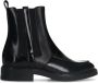 Manfield Dames Zwarte leren chelsea boots - Thumbnail 3