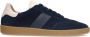 Manfield Heren Navy blauwe suède sneakers - Thumbnail 3