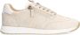 No Stress Dames Beige suède sneakers met rits - Thumbnail 2