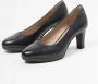 No Stress Dames Donkerblauwe leren pumps - Thumbnail 2