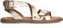 No Stress Dames PRE ORDER Gouden leren sandalen met studs - Thumbnail 3