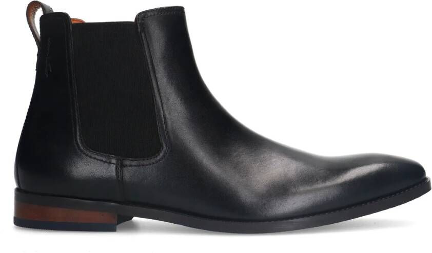 Van lier Zwarte leren chelsea boots