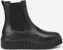 Marc O'Polo Chelsea boots van stijlvol rundleer met geribbelde plateauzool - Thumbnail 2