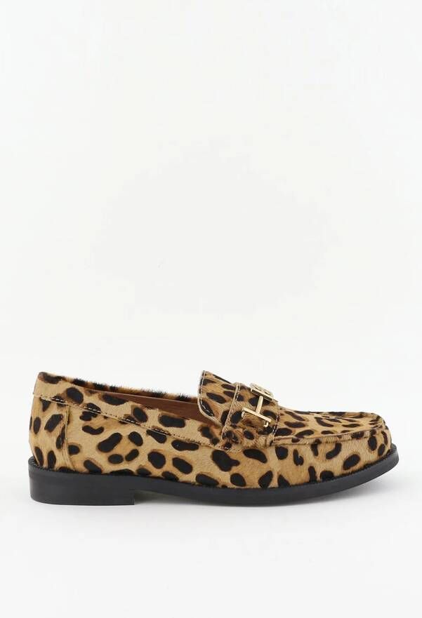 Bibi Lou loafers met gesp detail dierenprint