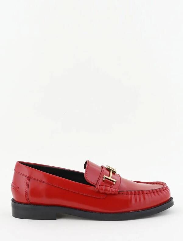 Bibi Lou loafers met gesp detail rood