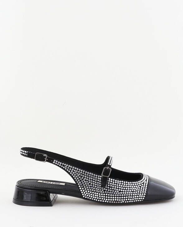 Bibi Lou slingback ballerinas met verstelbare band zilver