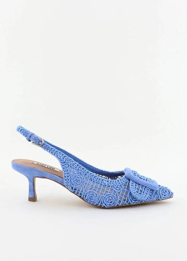 Bibi Lou slingback pumps gehaakt blauw