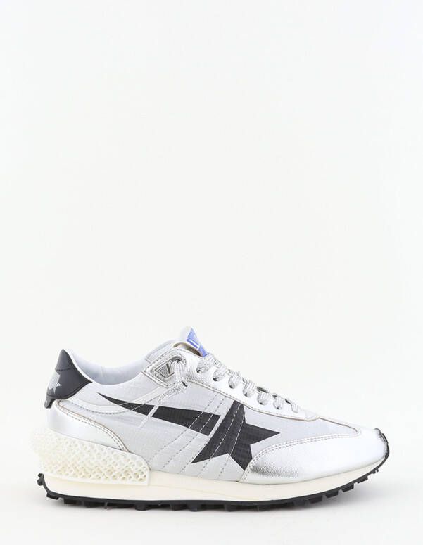 Golden Goose sneakers Running Marathon met zwarte iconische ster zilver