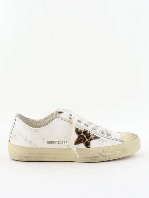 Golden Goose sneakers V Star 2 GWF00129.F005031.81418 white beige brown leo silver