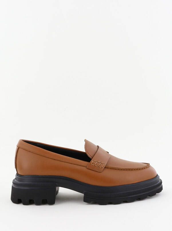 Hogan loafers H674 met splitzool cognac