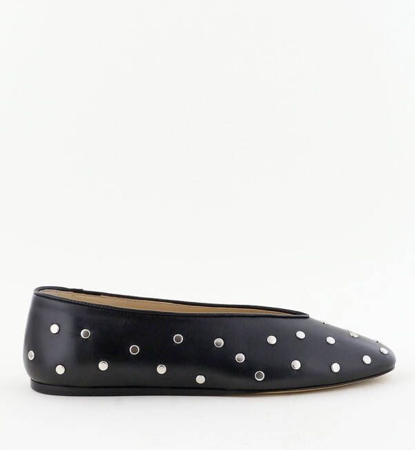 Le Monde Beryl ballerinas Regency Slipper met studs zwart