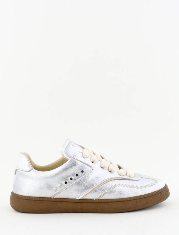 Nubikk sneakers Ray Owen Studs met brede veters zilver