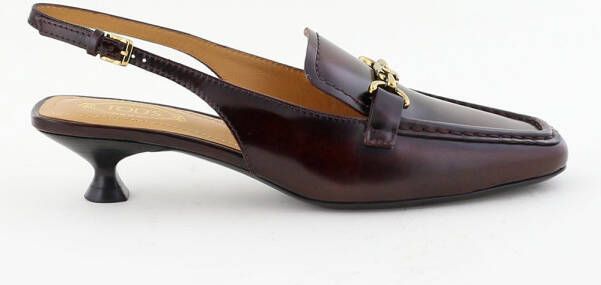 Tods pumps met gouden gesp rood